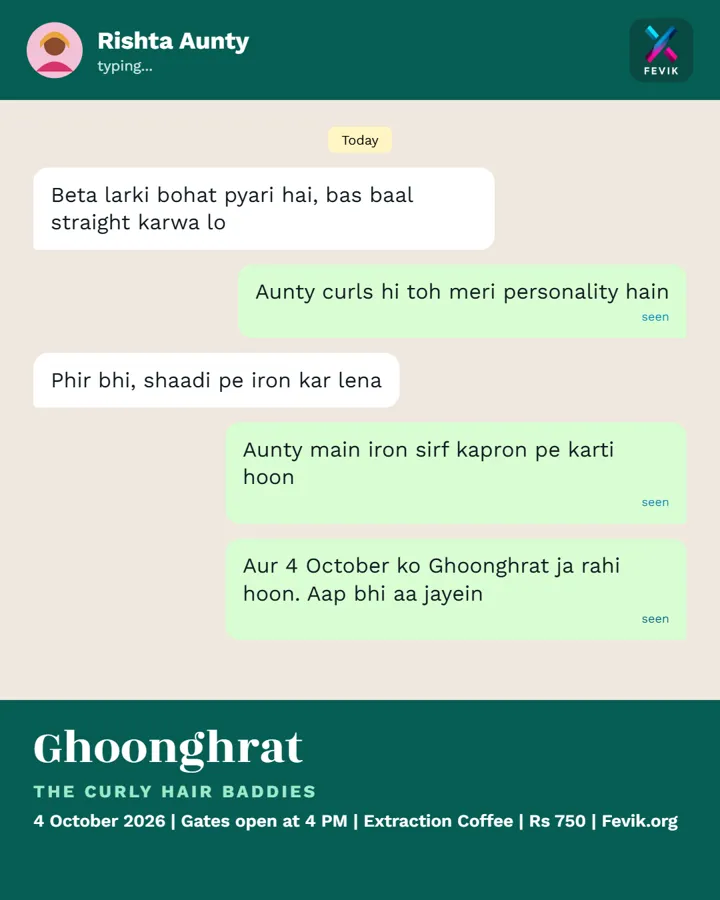 A chat with Rishta Aunty about keeping curls