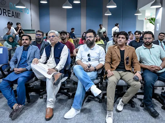 The audience seated at the qualifiers